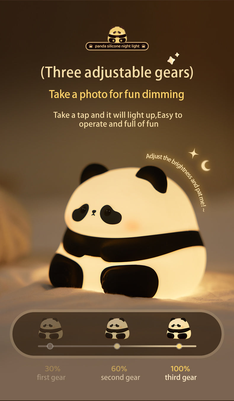Panda HuaHua silicone night light