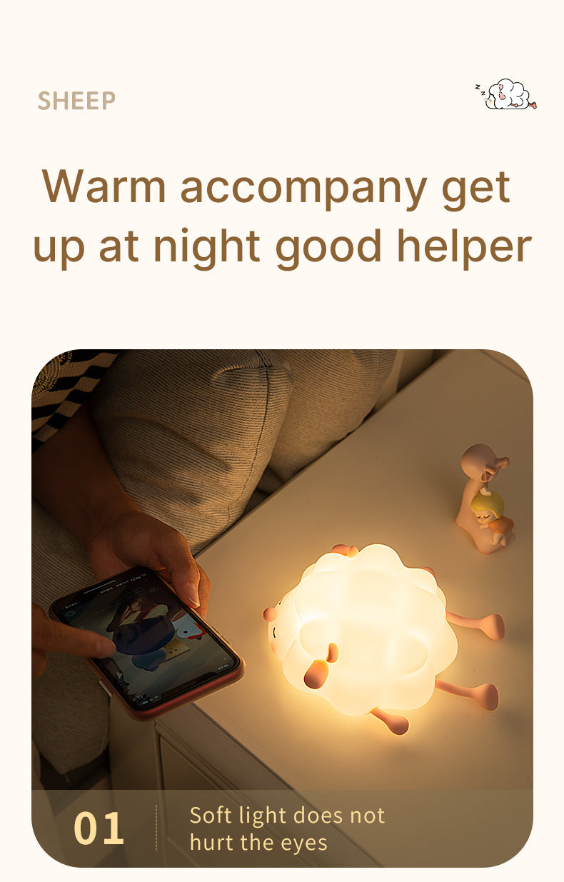little Sheep Silicone Table Night Lamp