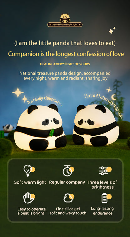 Panda HuaHua silicone night light