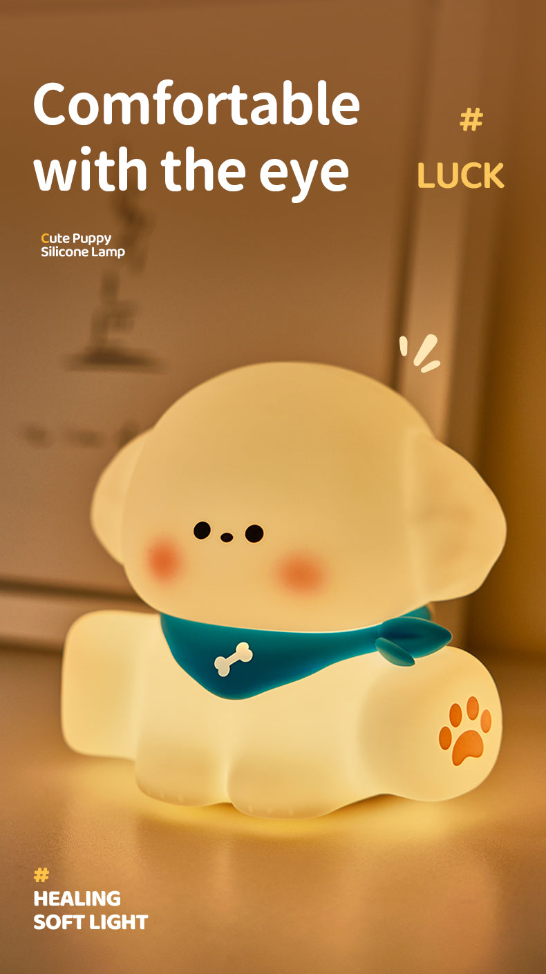 Cute Puppy Silicone night light