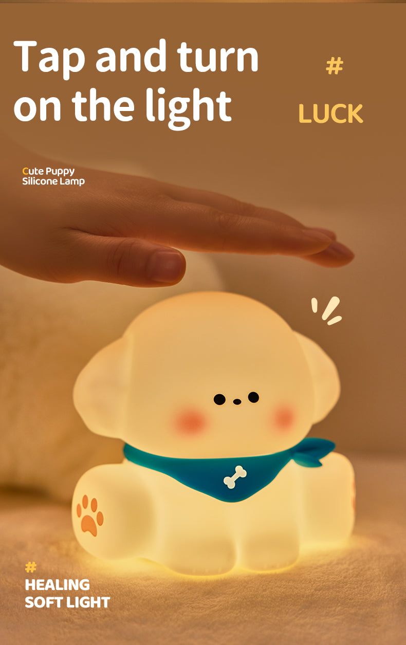 Cute Puppy Silicone night light